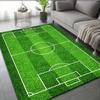 1pc Non-slip Floor Mat, Football Court Pattern Carpet, Suitable for Bedroom Living Room Bathroom Office Home Decoration