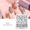 kads Nail Art Stamping Plates 63 Designs Nature Series Nail Template Stencil Plates for Nail Salon