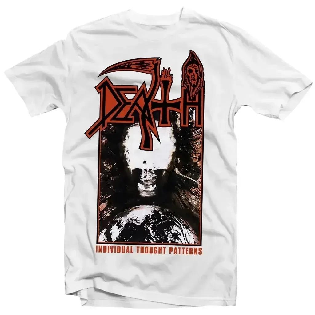 Death "Human" Retro Death Metal Album Grafisch Unisex Zwaar Katoen Oversized Rock T-shirt