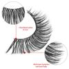 5 Pairs Natural Look Wispy Fluffy Eyelash Extension Clear Band False Eyelashes Russian Strip Lashes