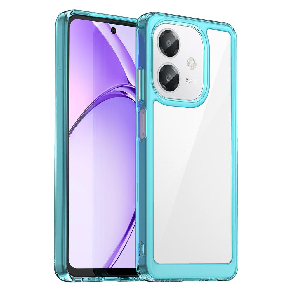 Custodia Trasparente Colorata in TPU per OPPO A40 A40M A80 5G A60 A3 Pro A3x Copertura Protettiva Trasparente Fundas Coque Capa