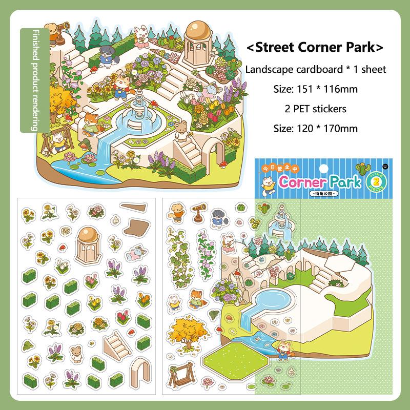 

1 комплект наклеек для домашних животных 3D милые мультяшные карманные наклейки для ландшафтного дизайна 3D наклейки для ландшафтного дизайна наклейки ручной работы своими руками