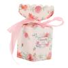 50 Set Wedding Favor Boxes Floral Pattern Retro Style Easy Assemble Candy Boxes Party Favors with