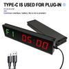 Home Stopwatch Count Down/Up, Workout Timer Interval Clock, LED Interval Timer