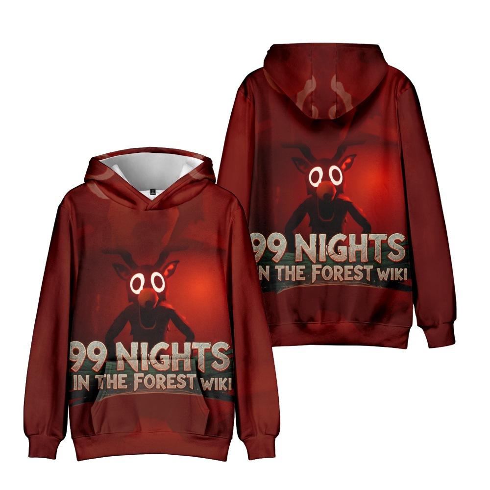 99 Nights In The Forest Anime Hoodie Cartoon Hoodie Streetwear Hooded Sweatshirt Men Women Cosplay Sports