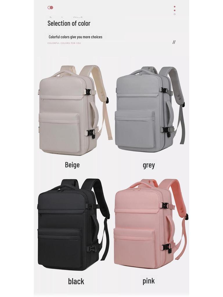 Versatile Large Capacity Travel Backpack & Trolley Bag - Perfect for Business, Commuting, and Laptop Storage