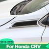 For Honda CRV CR-V 2017 2018     5th Hybrid ABS Car Leaf Board Decoration On Shark Gills Side Trim Strip Sticker