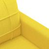 Vidaxl 2-Seater Sofa, Light Yellow, 120 Cm, Upholstered In Fabric