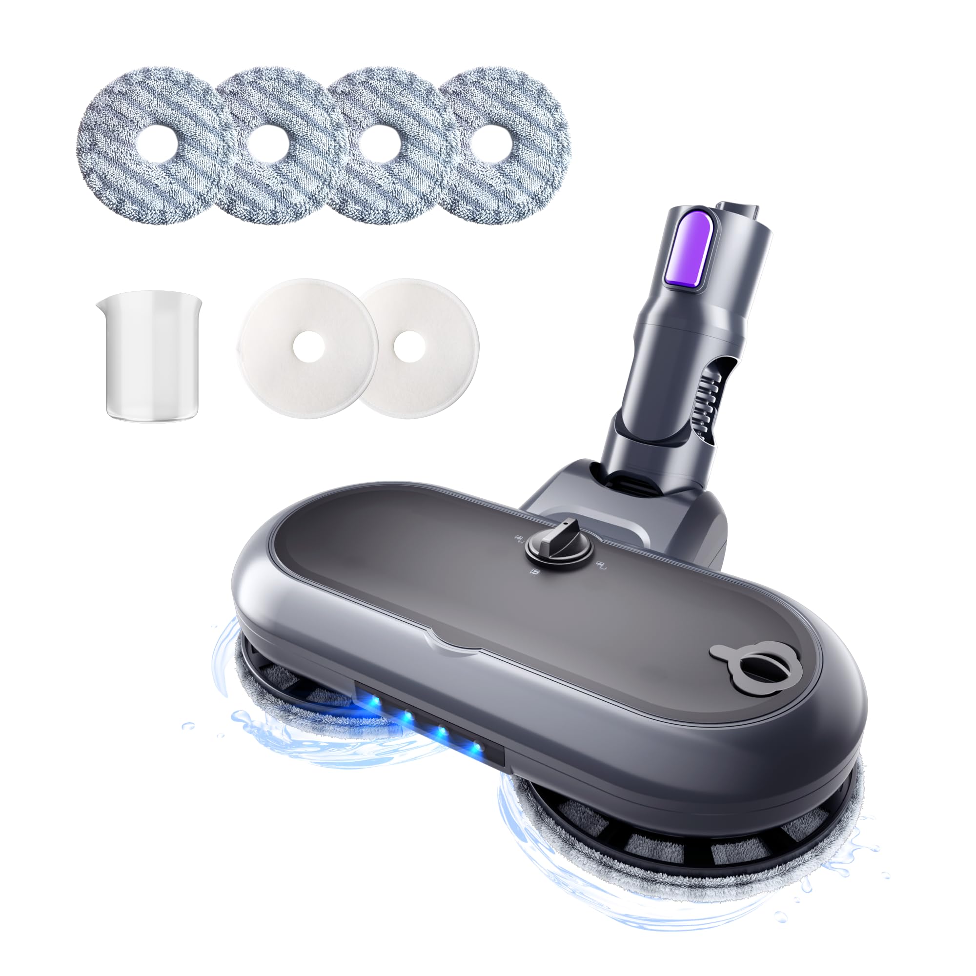 

Электрическая швабра для SmartAI Вращающаяся швабра для пола Влажная Влажная и 5 в 1 4 Швабра Серая P40, Швабра, Головка, Чистка, Протирание, Протирание, Полировка, Воскование, серый