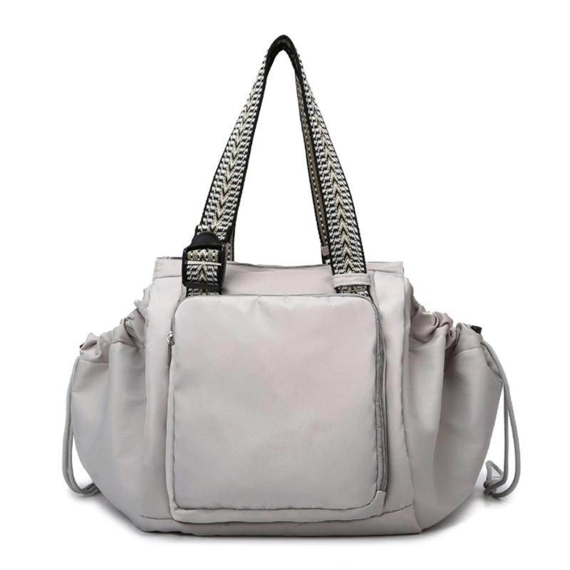 

Mom Bag Multi Compartment Backpack Diaper Bag for Women Splashproof Travel Bag Lightweight Shoulder Bags Handbag сірий колір