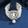 Cross Border Luxury Multi-layer Imitation Pearl Geometric Bracelet, Fashionable and Versatile Bracelet Manufacturer Wholesale