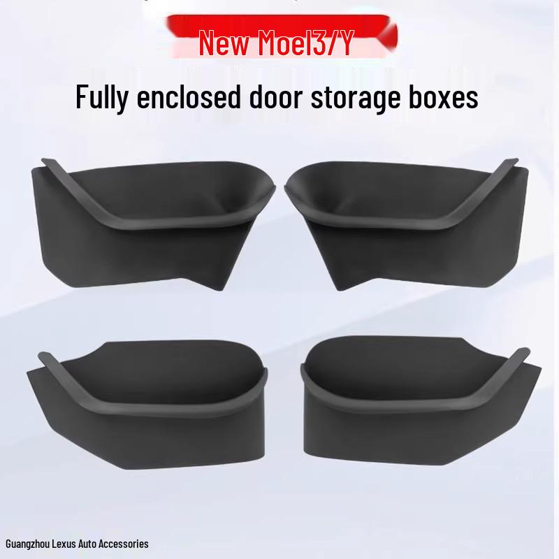Tesla Model 3/Y Door Slot Storage Box with Velvet Protection - New Version by Maodouya.