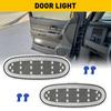 Rear Door Courtesy Panel LED Clear Lights For Cover 2002-2009 Ram Durango Aspen