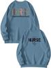 European Front & Back Print Nurse Inspire Love Heal Women's Versatile Hoodie
