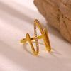Vintage Gold Color 2026 Rings For Women Symmetric Geometry Anillos Cute Heart Butterfly Bow Ring Punk Jewelry Gifts Waterproof