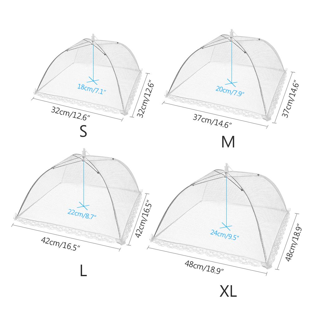 Foldable Food Cover Meal Gadgets Anti Fly Mosquito Mesh Kitchen Umbrella Tent Vegetable Reusable BBQ Fruit Protection Food Tools