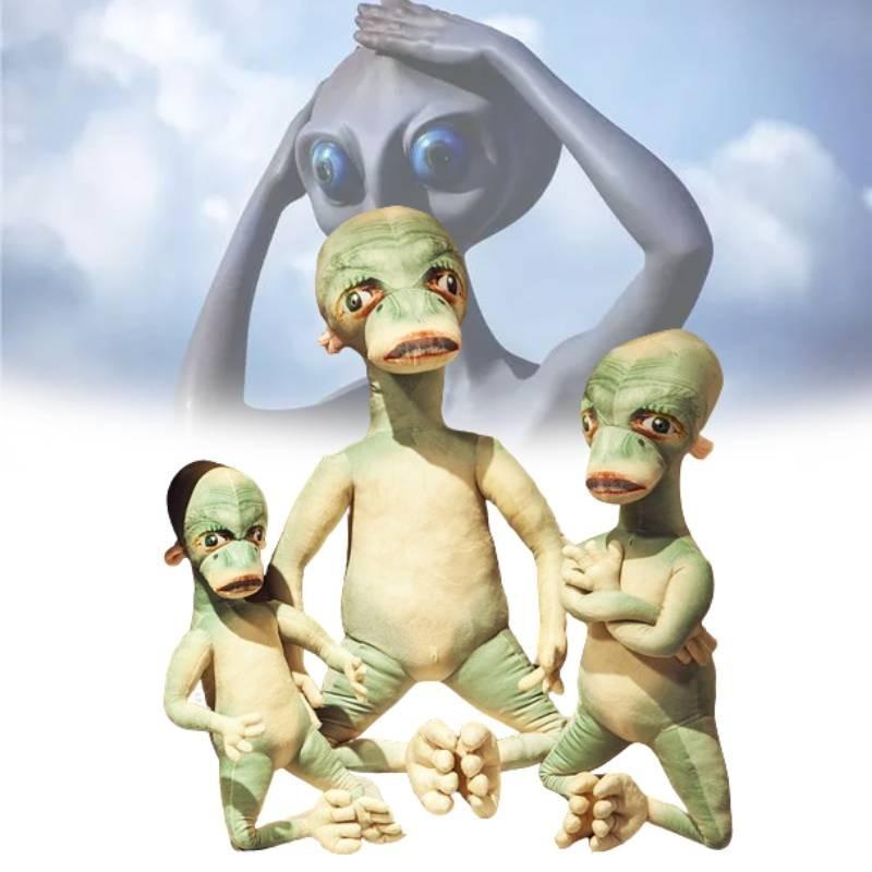 Creative Alien Plush Pillow Funny Doll Prank Toy Soft Crystal Plush Birthday Gift