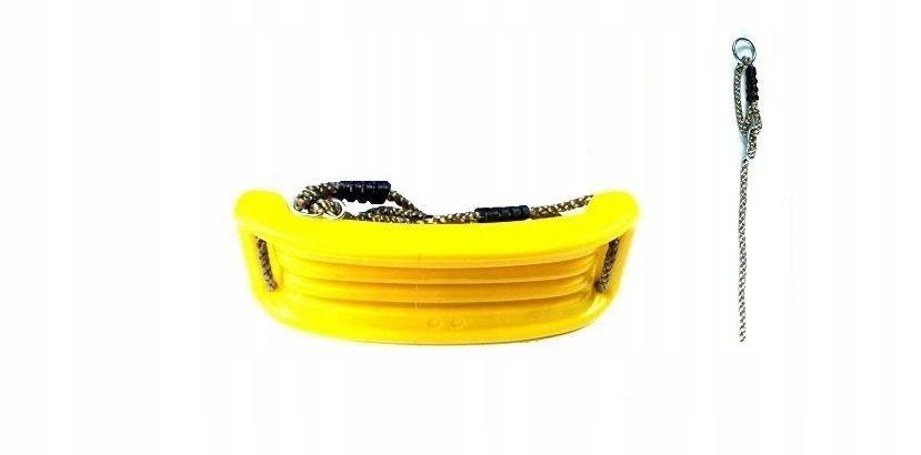 Solid Plastic Playground Swing Yellow