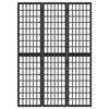 VidaXL Cloison de séparation pliable 3 panneaux 120x170 cm Noir 352079