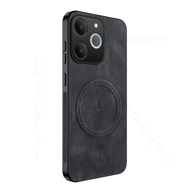 Skin Feel Leather Soft Silicone Shockproof Case For OPPO Realme Note 70T For Magsafe Wireless Charging Cover For Realme Narzo 80 Lite 4G Phone Cover