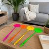 Set of 4 Colorful Flower-Shaped Fly Swatters 50 Cm – Long-Handled Fly Swatters, Random Color