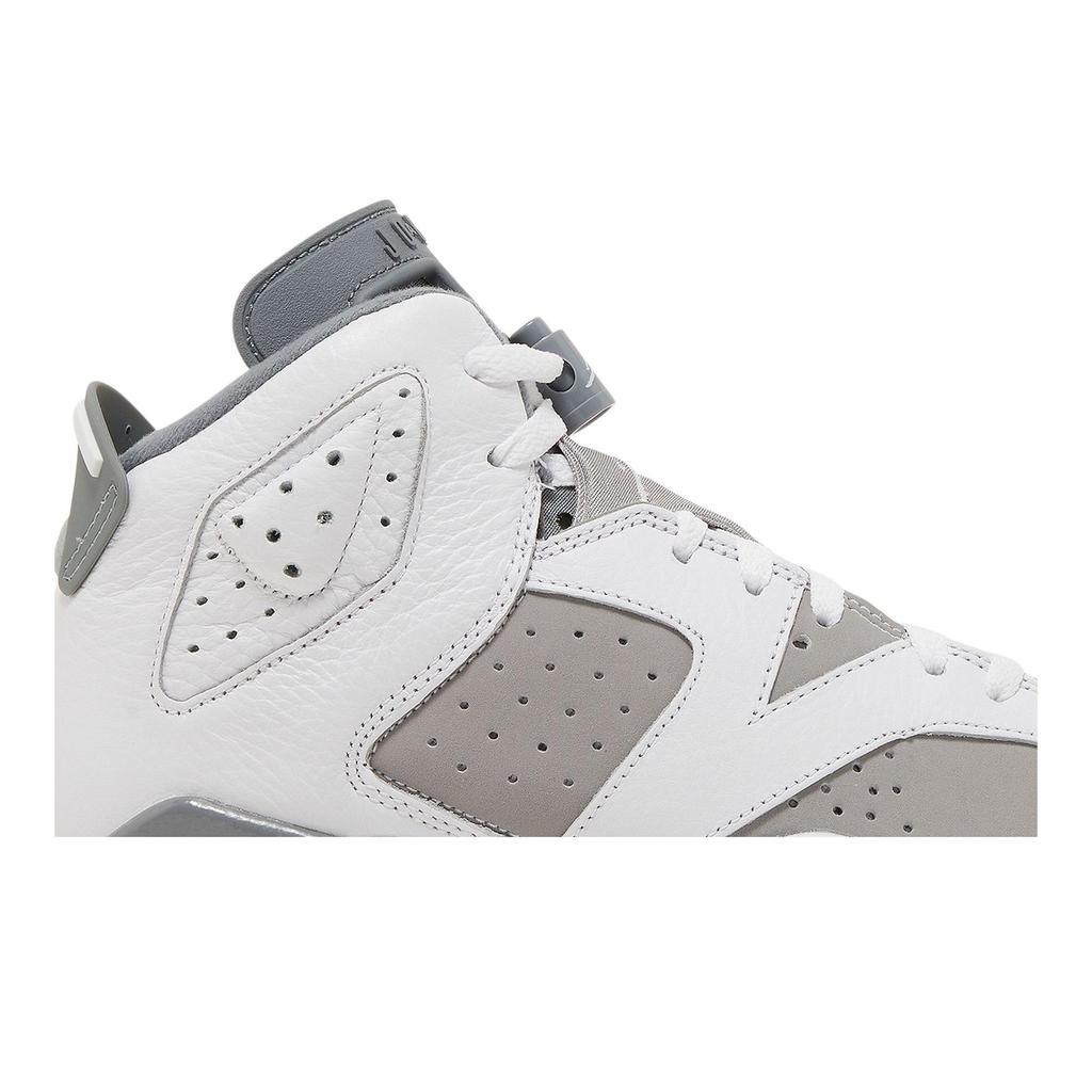 Air Jordan 6 Retro Grade School 'Cool Grey' (Unisex) White / Medium Grey / Cool Grey Kids' Basketball Shoes 384665 100