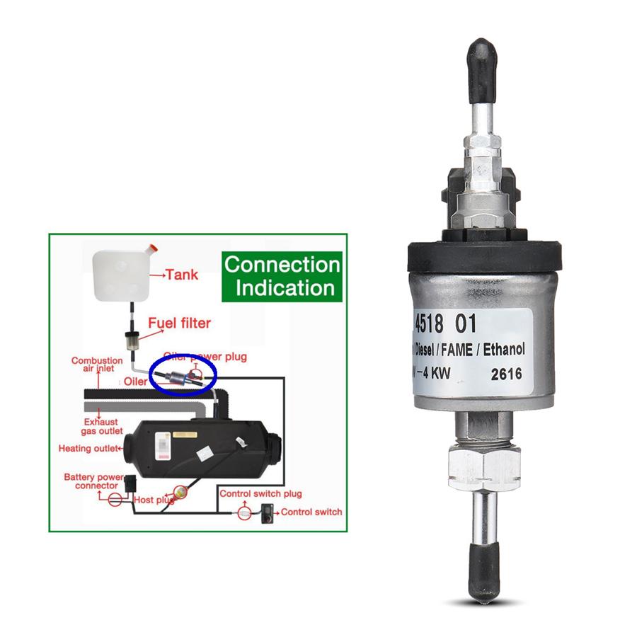 24V Fuel Metering Oil Pump Heater 22451801 For  D2 D4 D4S 24V 1KW-4KW