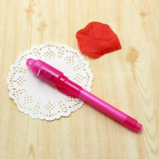 Multifunctional UV Invisible Ink Pen with Large Tip - Anti-Counterfeit Money Detector & Magic Fluorescent Pen for Advertising