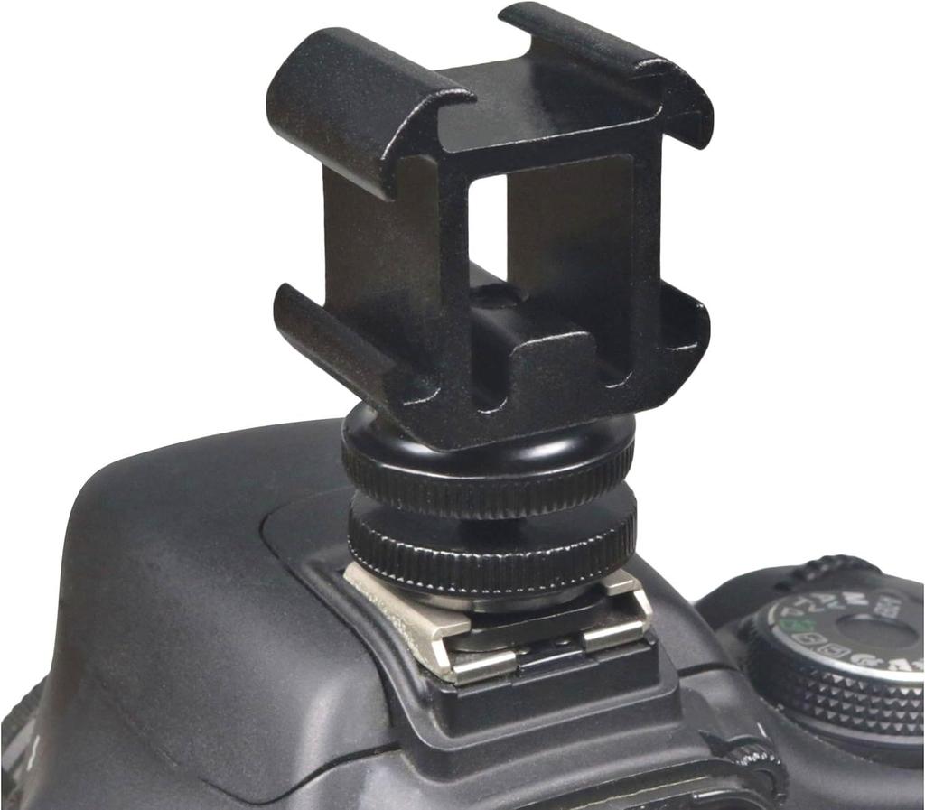 3 Cold Shoe Mount Shoe Adapter Hot Shoe Screw Screw Adapter for and Photo Support Devices & 1/4" Cameras, Photos, Videos,