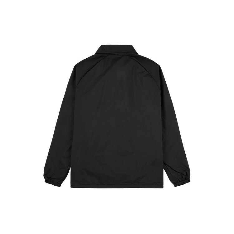 Vans Solid Color Polo Neck Long Sleeve Loose Jacket Men Jackets Black VN0A5KEYBLK