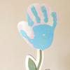 DIY Mother's Day Handprint Art Wooden Handprints Rose Flower Bouquet Gifts for Mom Grandma Mothers Day Keepsake Craft from Kids