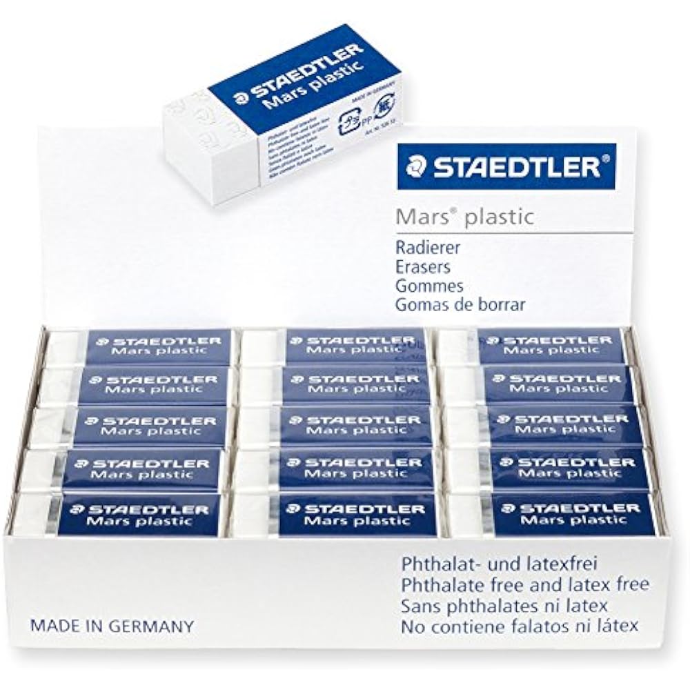STADDLER ERASER MALS PLASTIC 30pcs 526 53