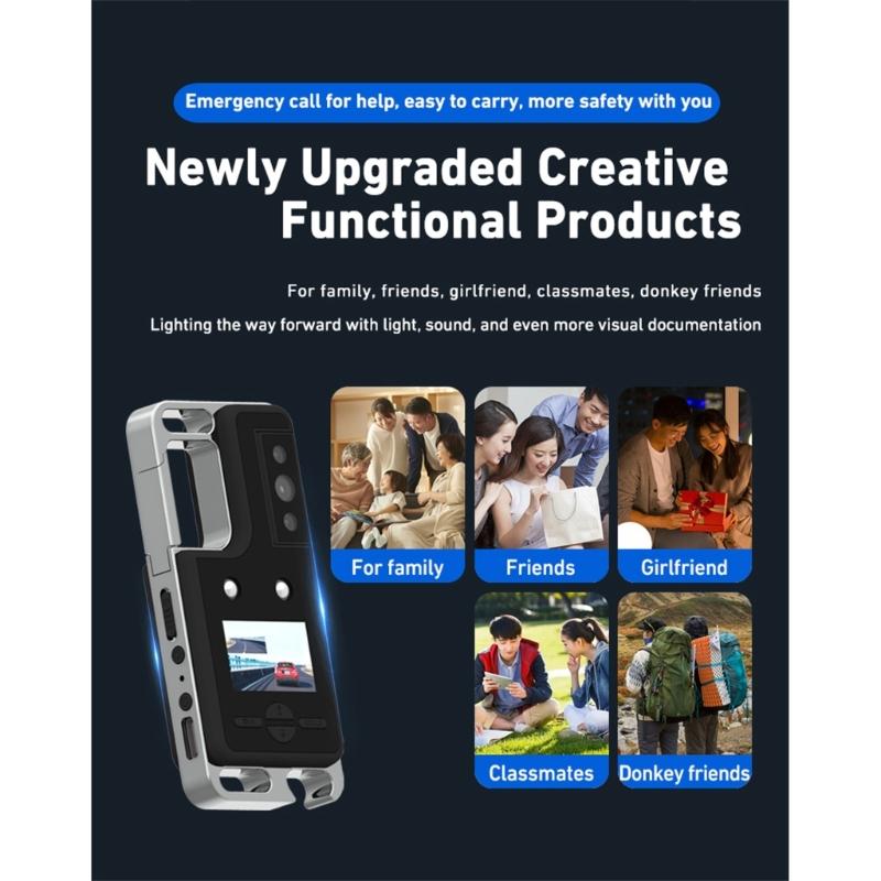 Wearable Video Recorder,OLED Display Miniature Camcorder for Teachers Travelers Video Recorder for Teaching 2560x1460
