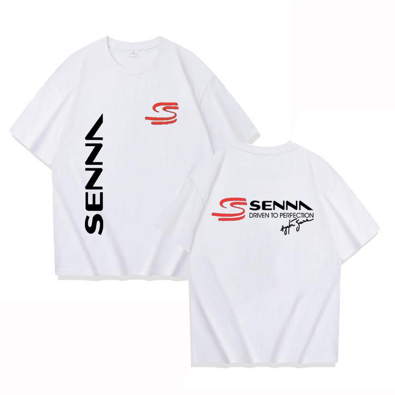 2025 Fashion Men T Shirt Casual Ayrton Senna Brazilian Formula 1 Legend T-shirt Graphic Oversized Breathable Streetwear XXS-4XL