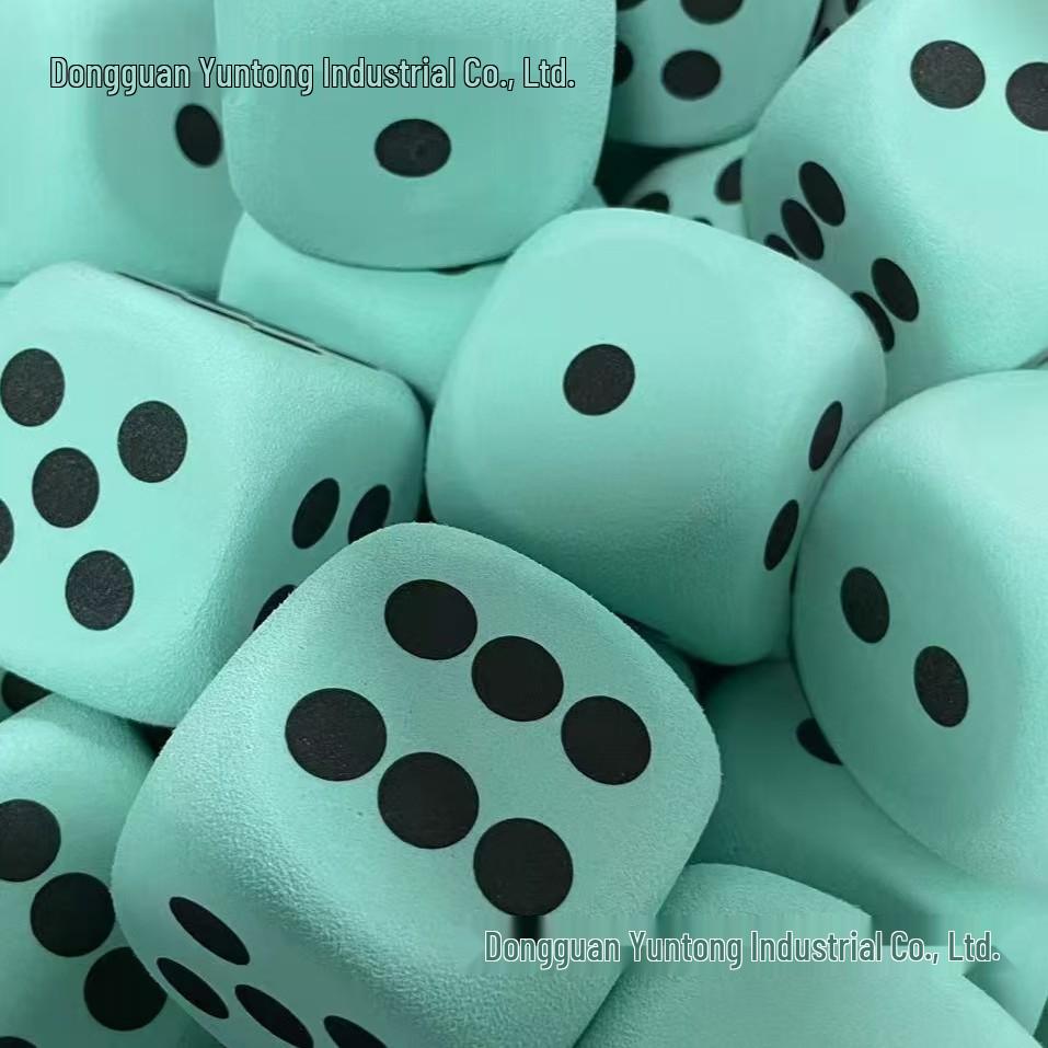 Colorful 38mm EVA Foam Dice with Rounded Corners