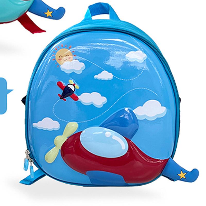 Kids Backpack Cartoon Preschool Breathable Fabric Color Block Design Boys Girls