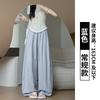 All-inclusive Edge Tencel Linen Scimitar Pants New Women's Skinny Casual Pants High Waist Lazy Balloon Wide Leg Pants