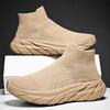 Autumn and Winter Velvet High-top Socks Cotton Shoes Large Size Soft-soled Casual Sports Shoes
