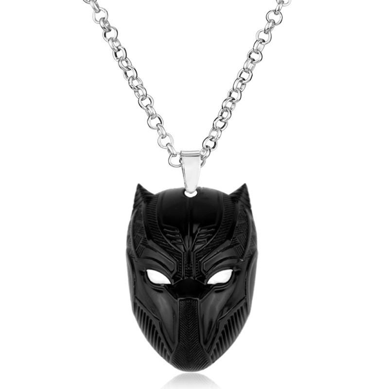 Pendant Black Panther Necklace And Keychain With Alloy For Gift Movie
