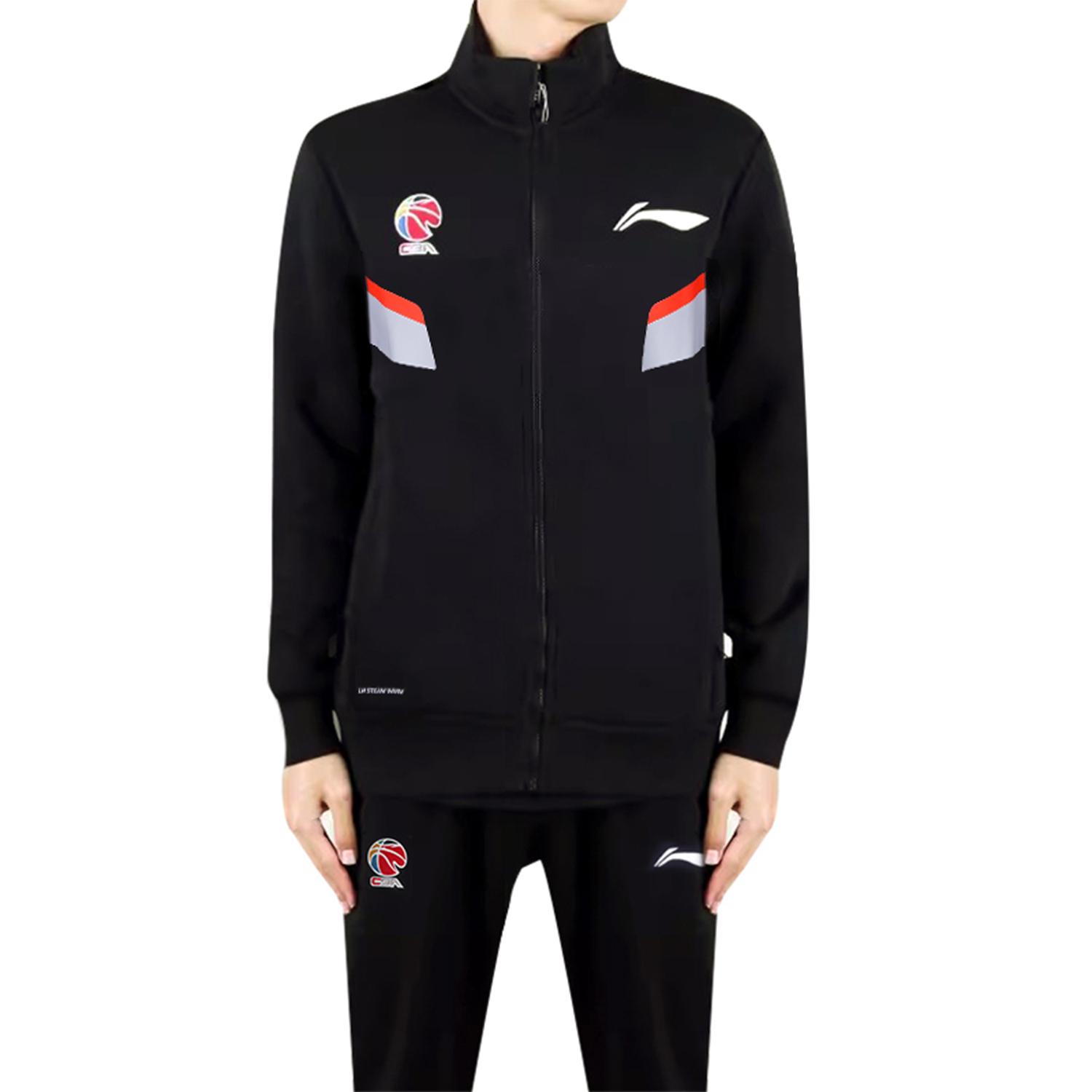 Li Ning Jackets Unisex Black Stand Collar Moderate Instructor AWDW561-1 L