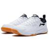 Li Ning All-Around King 21 V1 Fabric Non-Slip Wear-Resistant Low-Top Badminton Shoes Unisex Shoes White Black AYTS038-1