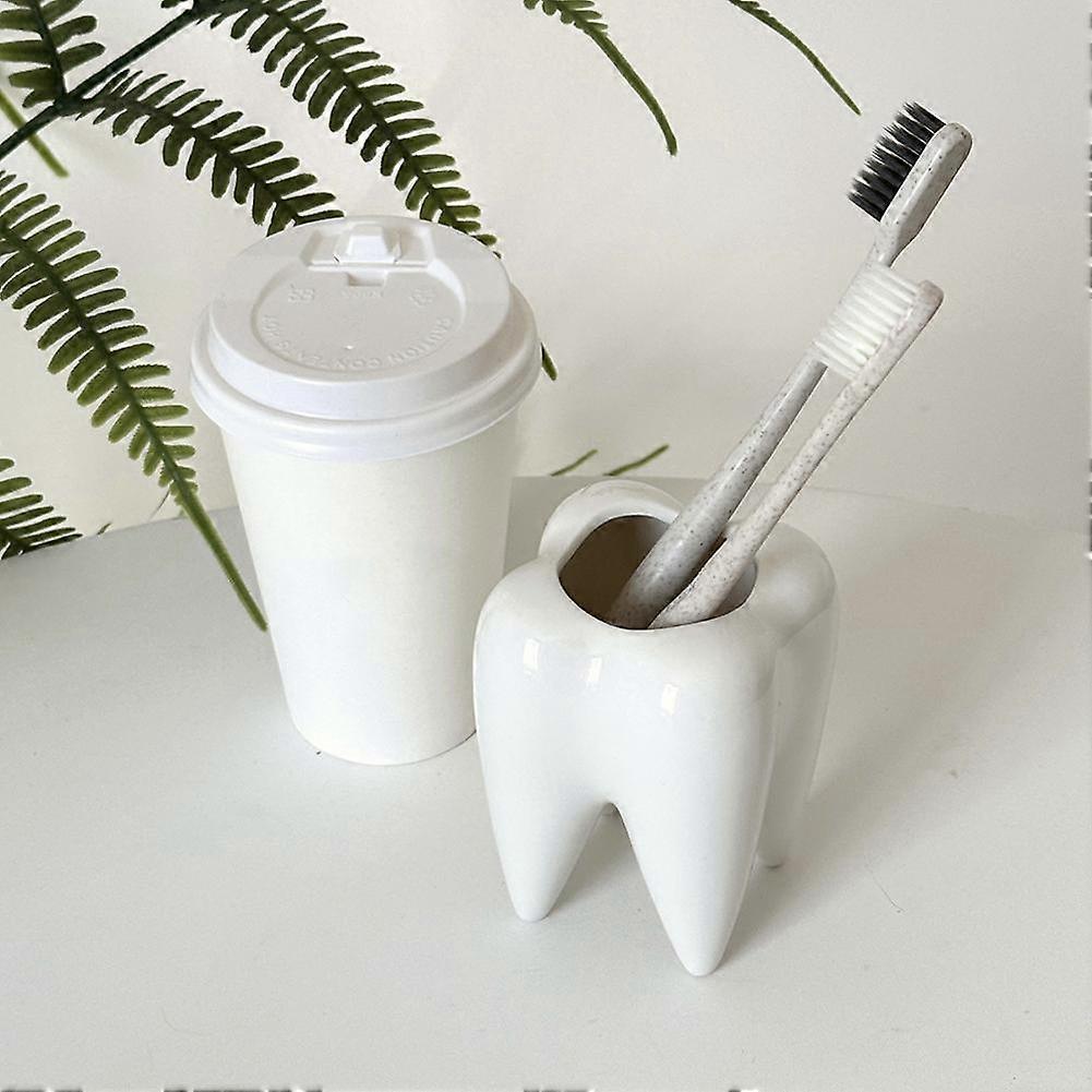 Toothbrush Storage Rack Personality Decoration Teeth Pen Holder Creative Birthday Gift Ornament Desktop Office Desk