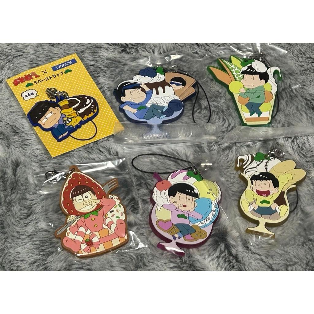 Used Osomatsu-san Characters Book Complete Rubber Strap Osomatsu Karamatsu Choromatsu Ichimatsu Jyushimatsu Todomatsu