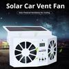 Solar Car Auto Exhaust Fan Car Window Exhaust Fan Cooler Portable Ventilator Cooler with Display Ventilation System
