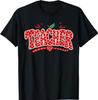 Retro Teacher Apple Red Polka Dot Back To School Clothing T-Shirt