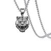 Golden Horn Prajna Pendant, Men'S Ghost Mask Necklace Halloween Gift