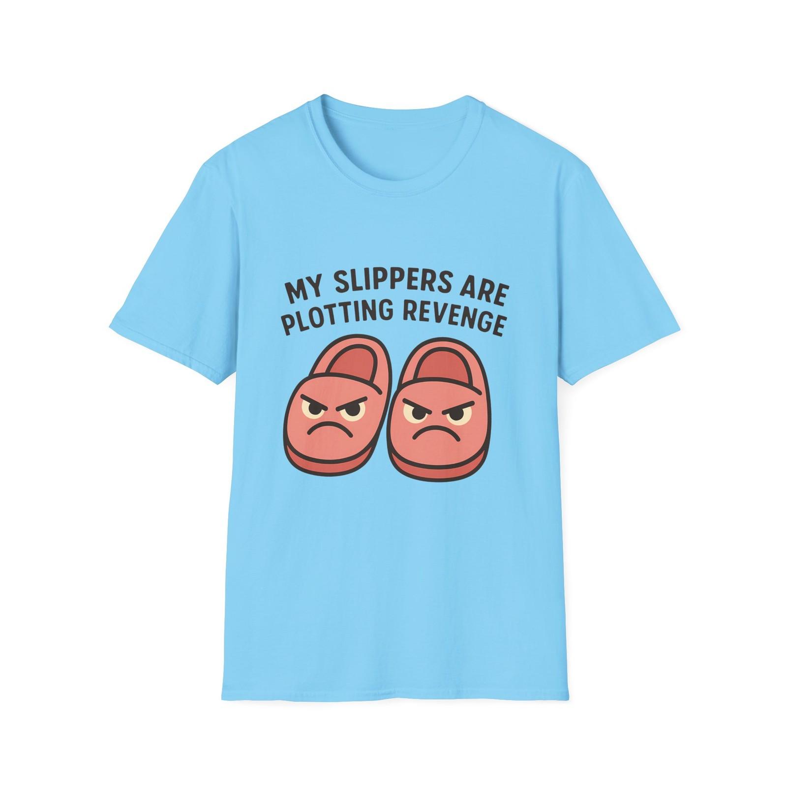 Unisex Softstyle T-Shirt Mens Womens Tees Top Angry Slippers Funny Anthropomorphic Plush Graphic 2XL