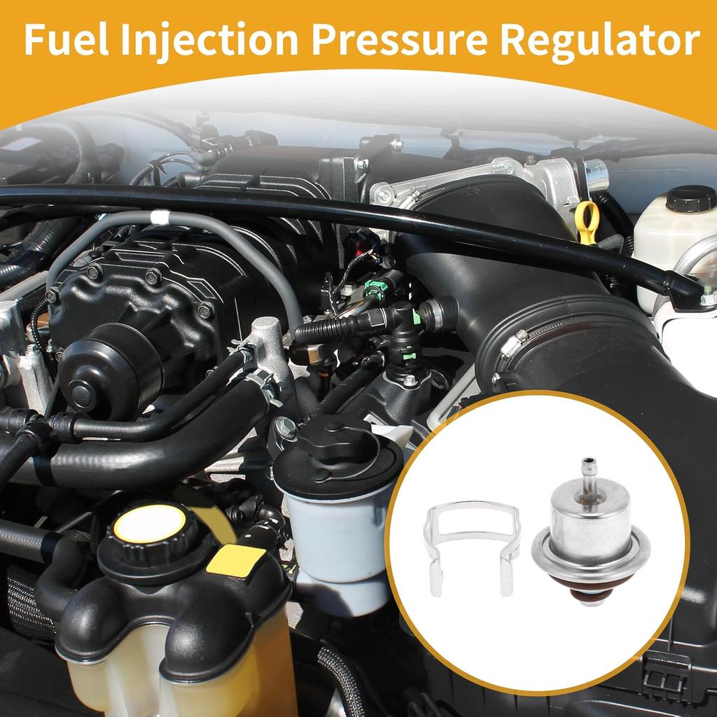 Fuel Pressure Regulator No.96130880 Fuel Pump Regulator for Chevy Silverado 1500 2003 Metal with Clip Corrosion Resistant