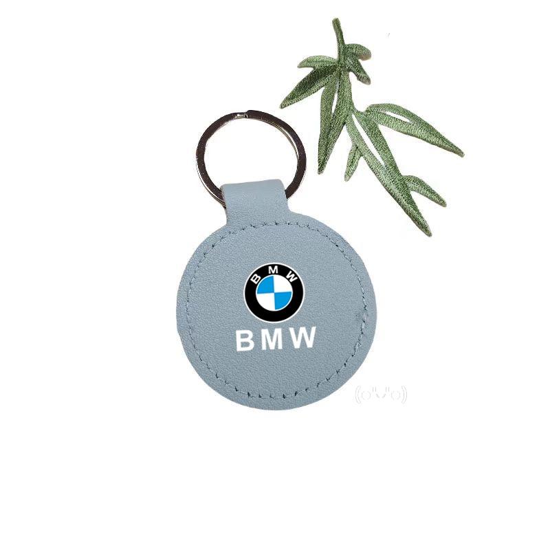 Leather Car Badge Keychain Keyring Styling Key Ring Pendan Gifts For BMW M 1 2 3 4 5 7 Series X6 X7 F10 F30 E46 E60 Car Sticker npdf01