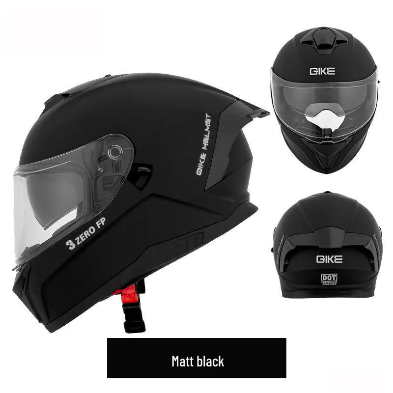 

Unisex Double Lens Full Face Motorcycle Helmet with Large Tail Wing XXL